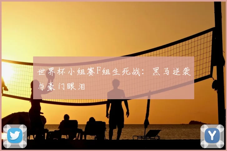 世界杯小组赛F组生死战：黑马逆袭与豪门眼泪